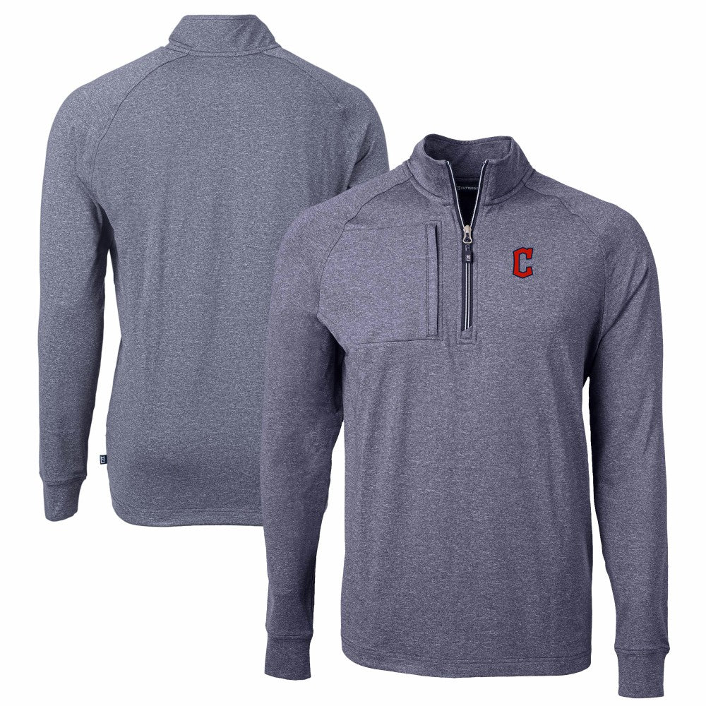 Cleveland Guardians Cutter & Buck Adapt Eco Knit Stretch Recycled Quarter-Zip Pullover Top Near Me