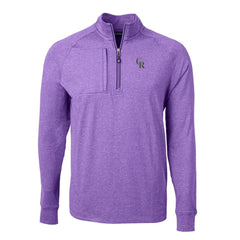 Colorado Rockies Cutter & Buck Adapt Eco Knit Stretch Recycled Quarter-Zip Pullover Top Online