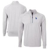 Los Angeles Dodgers Cutter & Buck Adapt Eco Knit Stretch Recycled Quarter-Zip Pullover Top Online