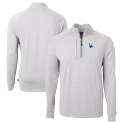 Los Angeles Dodgers Cutter & Buck Adapt Eco Knit Stretch Recycled Quarter-Zip Pullover Top Online