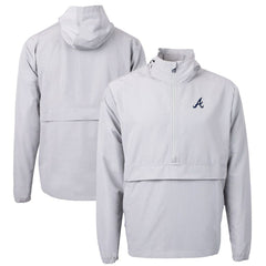 Atlanta Braves Cutter & Buck Charter Eco Recycled Half-Zip Anorak Jacket Online