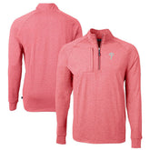 Philadelphia Phillies Cutter & Buck Adapt Eco Knit Stretch Recycled Quarter-Zip Pullover Top Discount