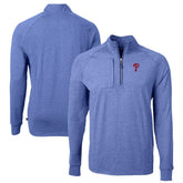 Philadelphia Phillies Cutter & Buck Adapt Eco Knit Stretch Recycled Quarter-Zip Pullover Top Discount