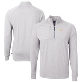 Pittsburgh Pirates Cutter & Buck Adapt Eco Knit Stretch Recycled Quarter-Zip Pullover Top Outlet