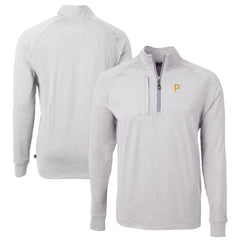 Pittsburgh Pirates Cutter & Buck Adapt Eco Knit Stretch Recycled Quarter-Zip Pullover Top Outlet
