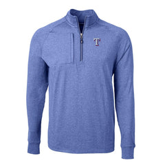 Texas Rangers Cutter & Buck Adapt Eco Knit Stretch Recycled Quarter-Zip Pullover Top Discount