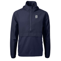 Detroit Tigers Cutter & Buck Charter Eco Recycled Half-Zip Anorak Jacket Outlet