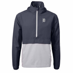 Detroit Tigers Cutter & Buck Charter Eco Recycled Half-Zip Anorak Jacket Outlet