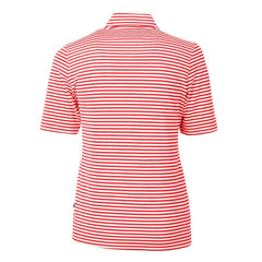 Detroit Tigers Cutter & Buck Women's Virtue Eco Pique Stripe Recycled Quarter-Zip Pullover Top Near Me