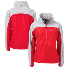 Atlanta Braves Cutter & Buck Women's Charter Eco Recycled Anorak Jacket for sale