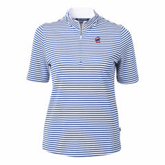 Chicago Cubs Cutter & Buck Women's Virtue Eco Pique Stripe Top Near Me