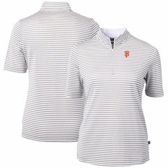 San Francisco Giants Cutter & Buck Women's Virtue Eco Pique Stripe Top Online