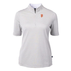 San Francisco Giants Cutter & Buck Women's Virtue Eco Pique Stripe Top Online