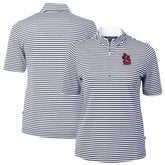 St. Louis Cardinals Cutter & Buck Women's Virtue Eco Pique Stripe Top Online