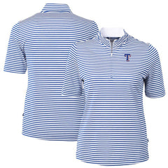 Texas Rangers Cutter & Buck Women's Virtue Eco Pique Stripe Top Near Me