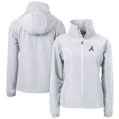Atlanta Braves Cutter & Buck Women's Charter Eco Recycled Full-Zip Jacket Sale