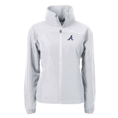 Atlanta Braves Cutter & Buck Women's Charter Eco Recycled Full-Zip Jacket Sale