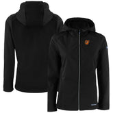 Baltimore Orioles Cutter & Buck Women's Evoke Eco Softshell Recycled Full-Zip Jacket Sale