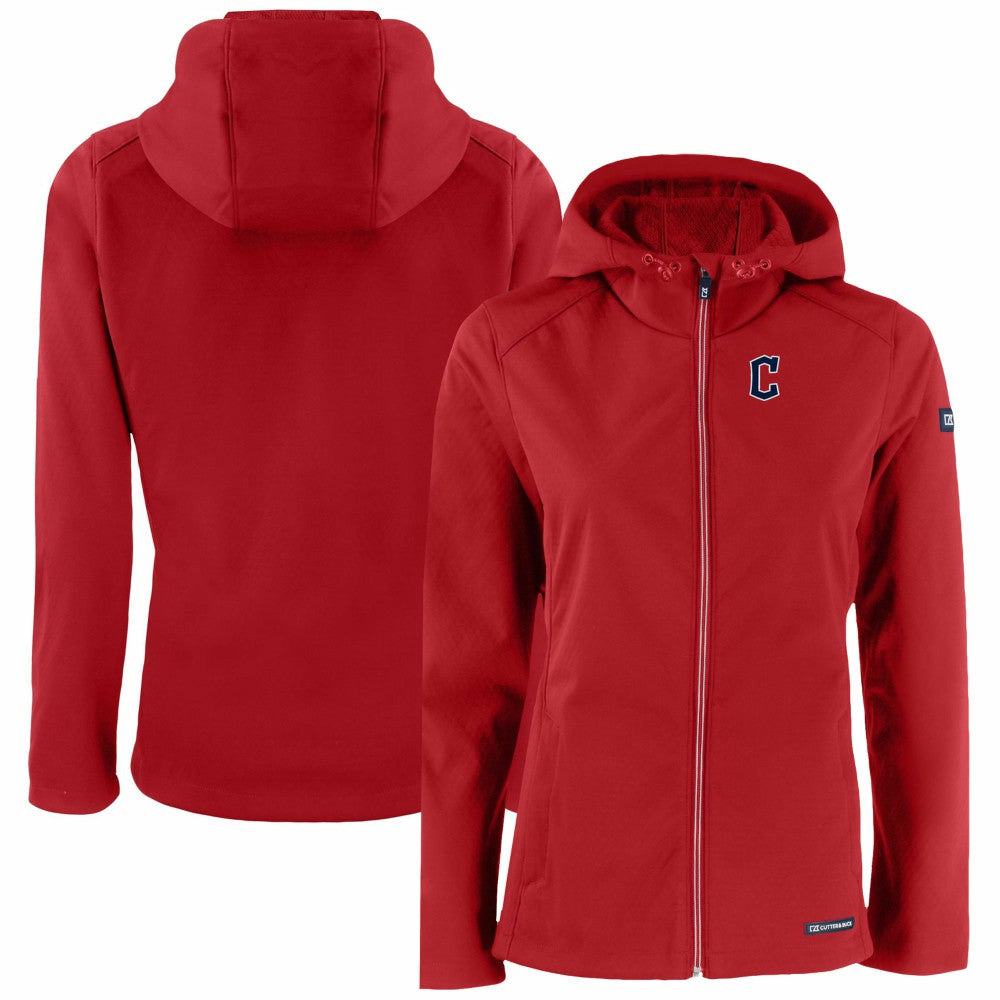 Cleveland Guardians Cutter & Buck Women's Evoke Eco Softshell Recycled Full-Zip Jacket Online