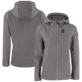 Detroit Tigers Cutter & Buck Women's Evoke Eco Softshell Recycled Full-Zip Jacket for sale