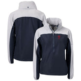 Philadelphia Phillies Cutter & Buck Women's Charter Eco Recycled Half-Zip Anorak Jacket for sale