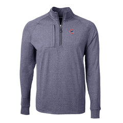 Chicago Cubs Cutter & Buck Big & Tall Adapt Eco Knit Stretch Recycled Quarter-Zip Pullover Top Outlet