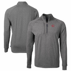 Cincinnati Reds Cutter & Buck Big & Tall Adapt Eco Knit Stretch Recycled Quarter-Zip Pullover Top Near Me