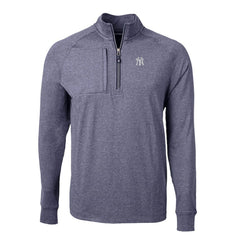 New York Yankees Cutter & Buck Big & Tall Adapt Eco Knit Stretch Recycled Quarter-Zip Pullover Top Sale