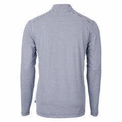 Cleveland Guardians Cutter & Buck Virtue Eco Pique Micro Stripe Big & Tall Recycled Quarter-Zip Pullover Top Online