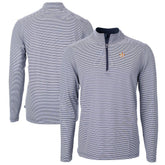Houston Astros Cutter & Buck Virtue Eco Pique Micro Stripe Big & Tall Recycled Quarter-Zip Pullover Top for sale