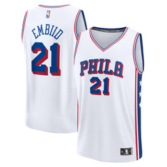 Fanatics Joel Embiid Philadelphia 76ers Fast Break Replica Jersey Association Edition White