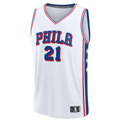 Fanatics Joel Embiid Philadelphia 76ers Fast Break Replica Jersey Association Edition White