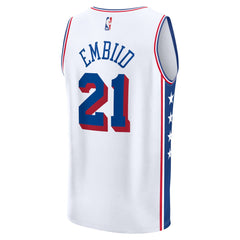Fanatics Joel Embiid Philadelphia 76ers Fast Break Replica Jersey Association Edition White