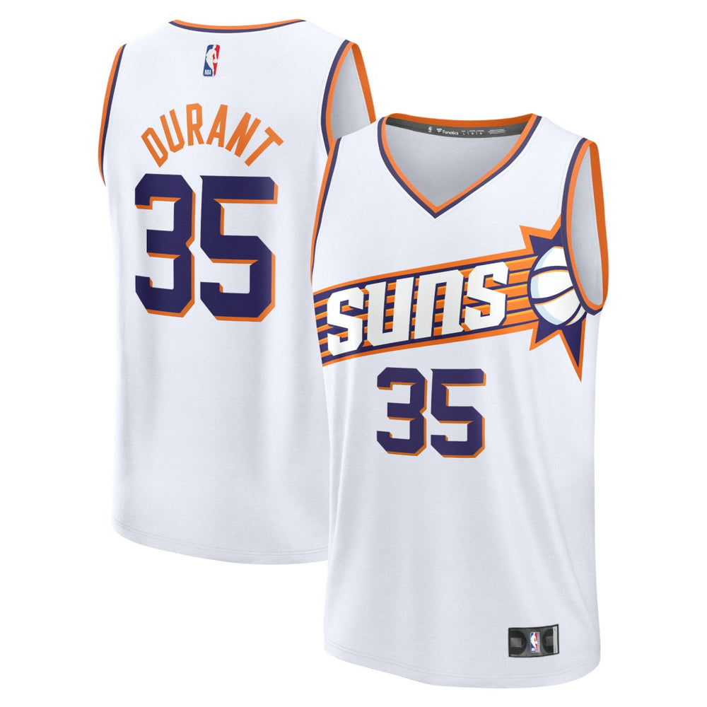 Fanatics Kevin Durant Phoenix Suns Fast Break Replica Jersey Association Edition White