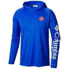 Columbia Detroit Pistons Terminal Tackle Long Sleeve Hoodie T-Shirt Blue