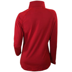 Columbia Detroit Pistons Women's Omni-Wick Outward Nine Quarter-Zip Pullover Top Red