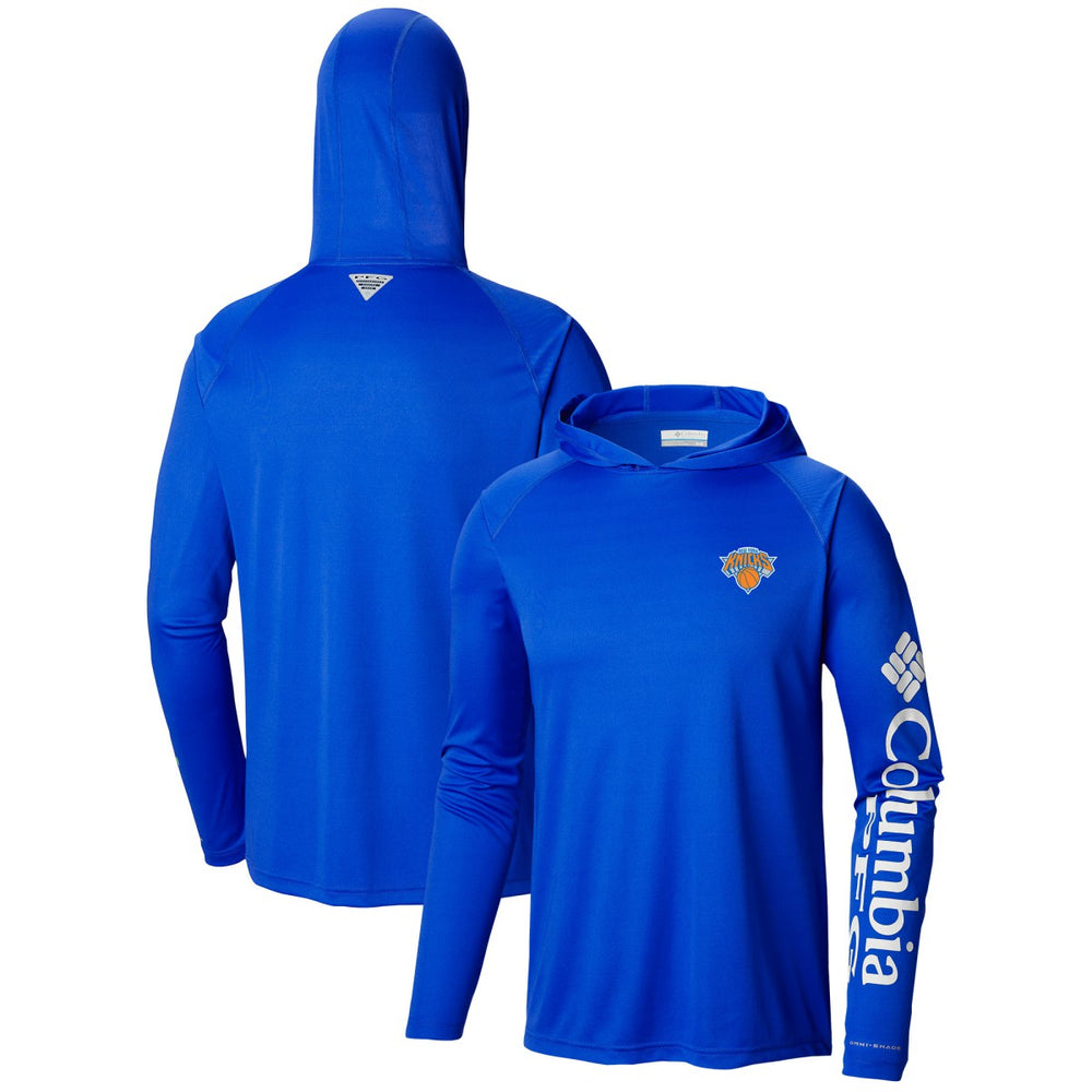 Columbia New York Knicks Terminal Tackle Long Sleeve Hoodie T-Shirt Blue
