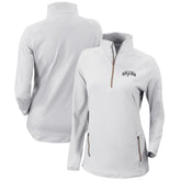 Columbia San Antonio Spurs Women's Omni-Wick Outward Nine Quarter-Zip Pullover Top White