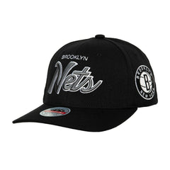 Mitchell & Ness Brooklyn Nets MVP Team Script 2.0 Stretch-Snapback Hat Black