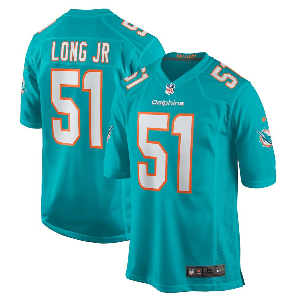 David Long Jr. Miami Dolphins Game Jersey - Aqua - Nike