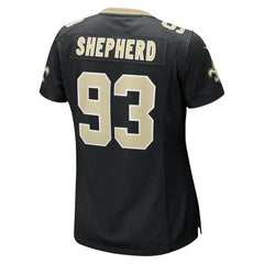 Nathan Shepherd New Orleans Saints Women's Game Jersey - Black - Nike