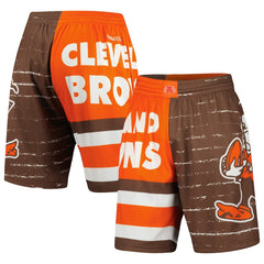 Cleveland Browns Jumbotron 3.0 Shorts - Brown - Mitchell & Ness