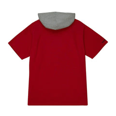 Kansas City Chiefs Postgame Short Sleeve Hoodie - Red - Mitchell & Ness