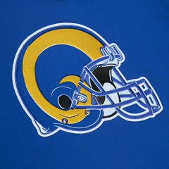 Los Angeles Rams Postgame Short Sleeve Hoodie - Royal - Mitchell & Ness