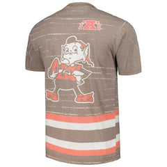 Cleveland Browns Jumbotron 3.0 T-Shirt - Brown - Mitchell & Ness