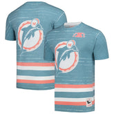Miami Dolphins Jumbotron 3.0 T-Shirt - Aqua - Mitchell & Ness