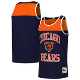 Chicago Bears Heritage Colorblock Tank Top - Navy/Orange - Mitchell & Ness