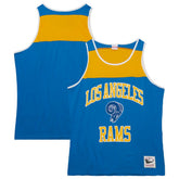 Los Angeles Rams Gridiron Classics Heritage Colorblock Tank Top - Royal/Gold - Mitchell & Ness