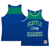 Seattle Seahawks Heritage Colorblock Tank Top - Royal/Green - Mitchell & Ness