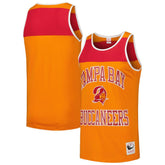 Tampa Bay Buccaneers Gridiron Classics Heritage Colorblock Tank Top - Orange/Red - Mitchell & Ness